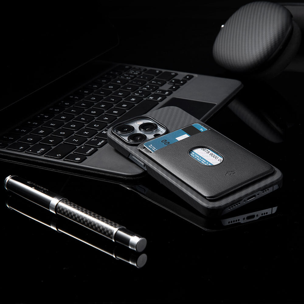 Pitaka MagEZ Card Sleeve 3.0 PU Deri Magnetik Kartlık Siyah