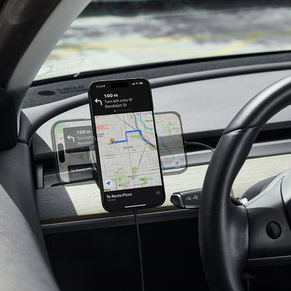 Pitaka MagEZ Pro 2 M-safe Şarj Özellikli Qi2 Tesla Model Y ve Model 3 Uyumlu Aramid Fiber Araç Telefon Tutucu Siyah