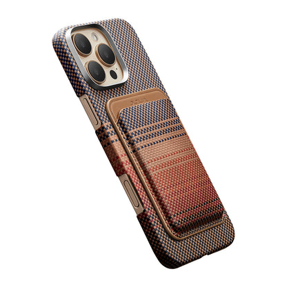 Pitaka Magnetic Woven Serisi Aramid Fiber Magnetik Kartlık Kahverengi