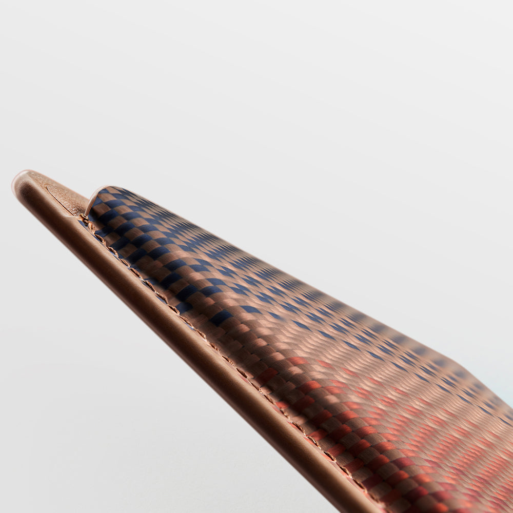 Pitaka Magnetic Woven Serisi Aramid Fiber Magnetik Kartlık Mavi