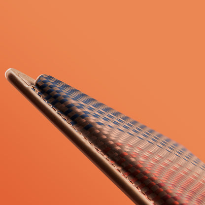 Pitaka Magnetic Woven Serisi Aramid Fiber Magnetik Kartlık Kahverengi