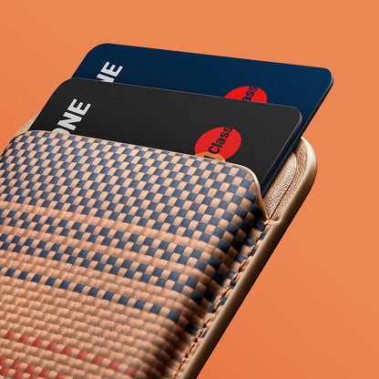 Pitaka Magnetic Woven Serisi Aramid Fiber Magnetik Kartlık Mavi