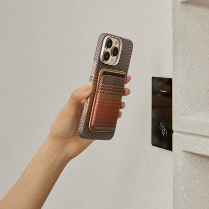 Pitaka Magnetic Woven Serisi Aramid Fiber Magnetik Kartlık Siyah