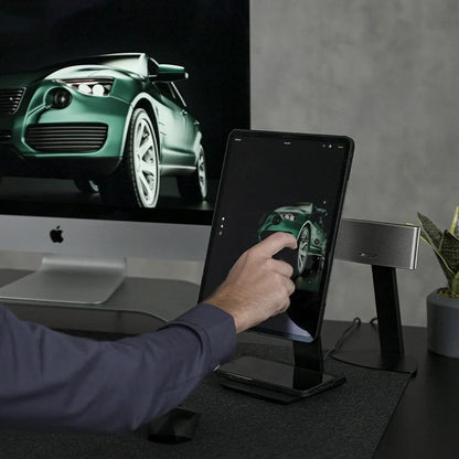 Pitaka MES2101 Telefon ve Kulaklık Kablosuz Şarjlı Classic Versiyon Magnetik Tablet Standı Siyah