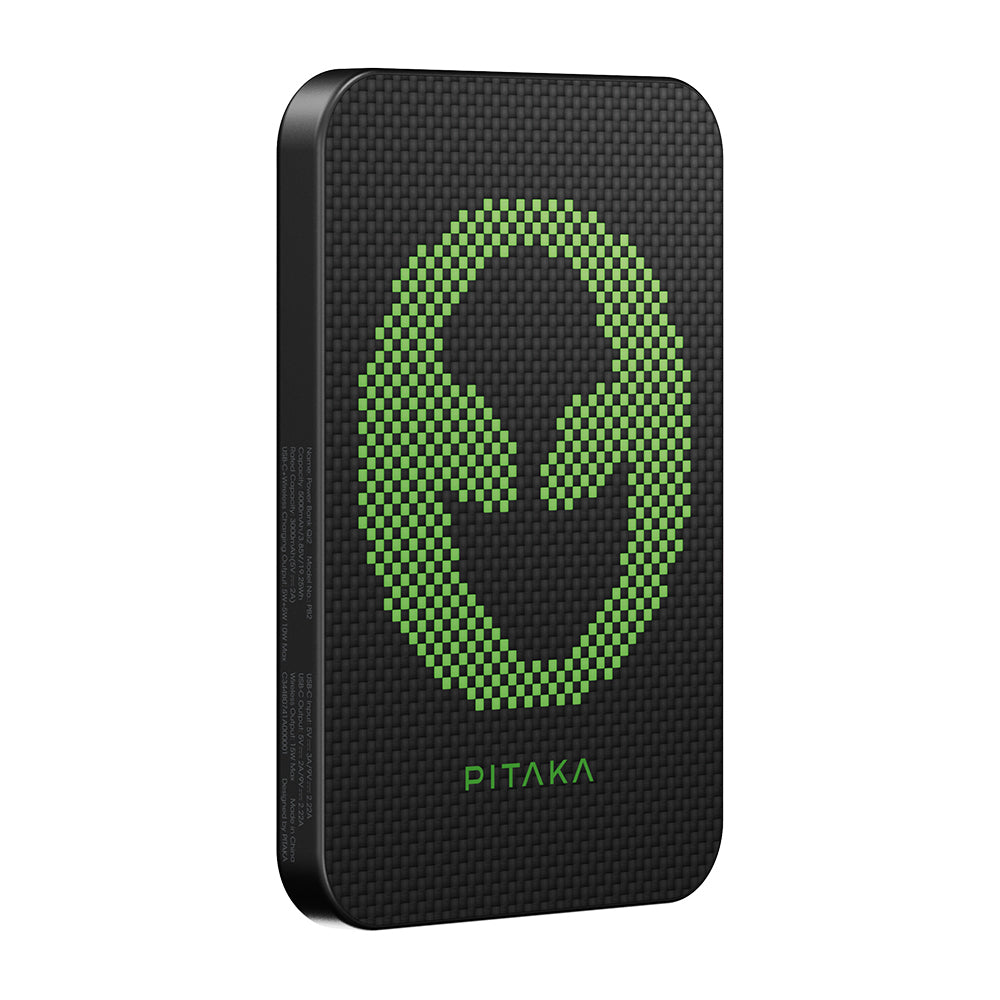 Pitaka Tactile Woven Qi2 Şarj Teknolojili Aramid Fiber M-Safe Powerbank 15W 5000mAh Mavi