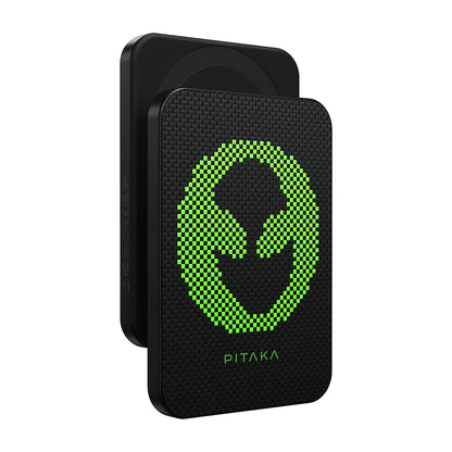 Pitaka Tactile Woven Qi2 Şarj Teknolojili Aramid Fiber M-Safe Powerbank 15W 5000mAh Kahverengi