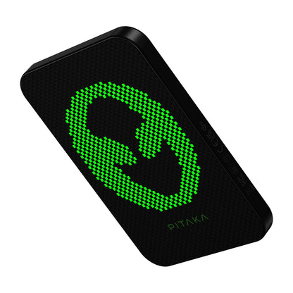 Pitaka Tactile Woven Qi2 Şarj Teknolojili Aramid Fiber M-Safe Powerbank 15W 5000mAh Siyah