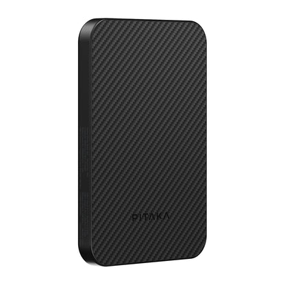 Pitaka Tactile Woven Qi2 Şarj Teknolojili Aramid Fiber M-Safe Powerbank 15W 5000mAh Kahverengi