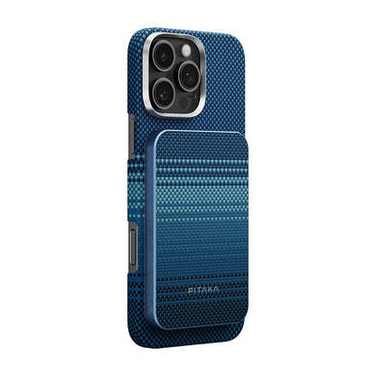 Pitaka Tactile Woven Qi2 Şarj Teknolojili Aramid Fiber M-Safe Powerbank 15W 5000mAh Siyah