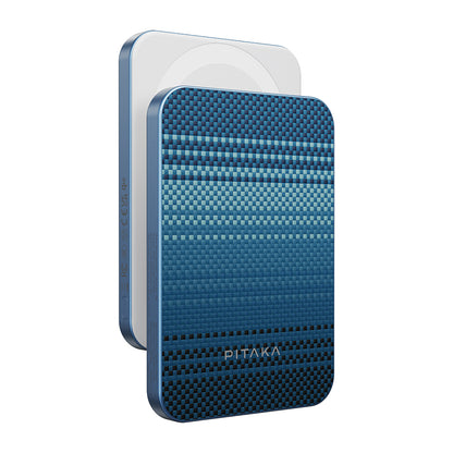 Pitaka Tactile Woven Qi2 Şarj Teknolojili Aramid Fiber M-Safe Powerbank 15W 5000mAh Siyah