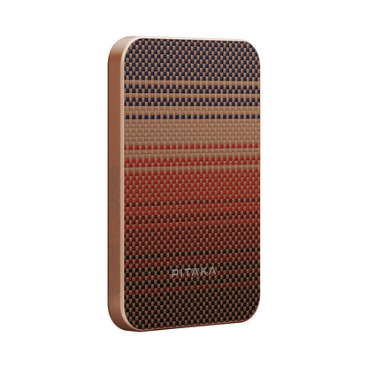 Pitaka Tactile Woven Qi2 Şarj Teknolojili Aramid Fiber M-Safe Powerbank 15W 5000mAh Siyah
