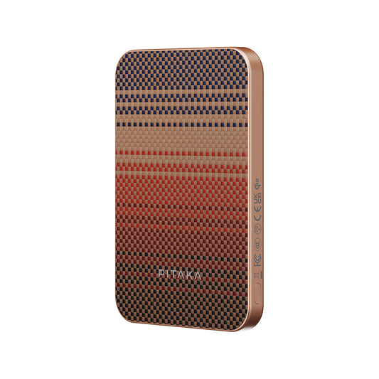 Pitaka Tactile Woven Qi2 Şarj Teknolojili Aramid Fiber M-Safe Powerbank 15W 5000mAh Mavi