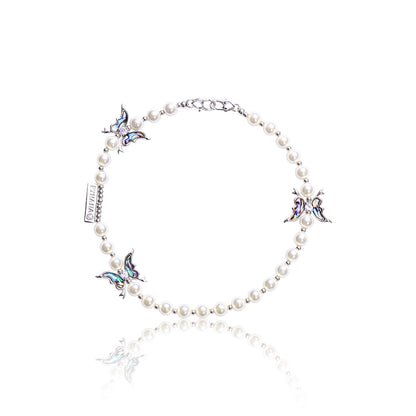 Pynana Gauzy Dream Serisi Çok Fonksiyonlu İnci Taşlı Telefon Boyun Askı İpi Pembe