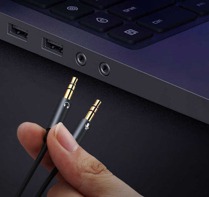 Qgeem QG-AU06 3.5mm Çoğaltıcı Audio Kablo Siyah