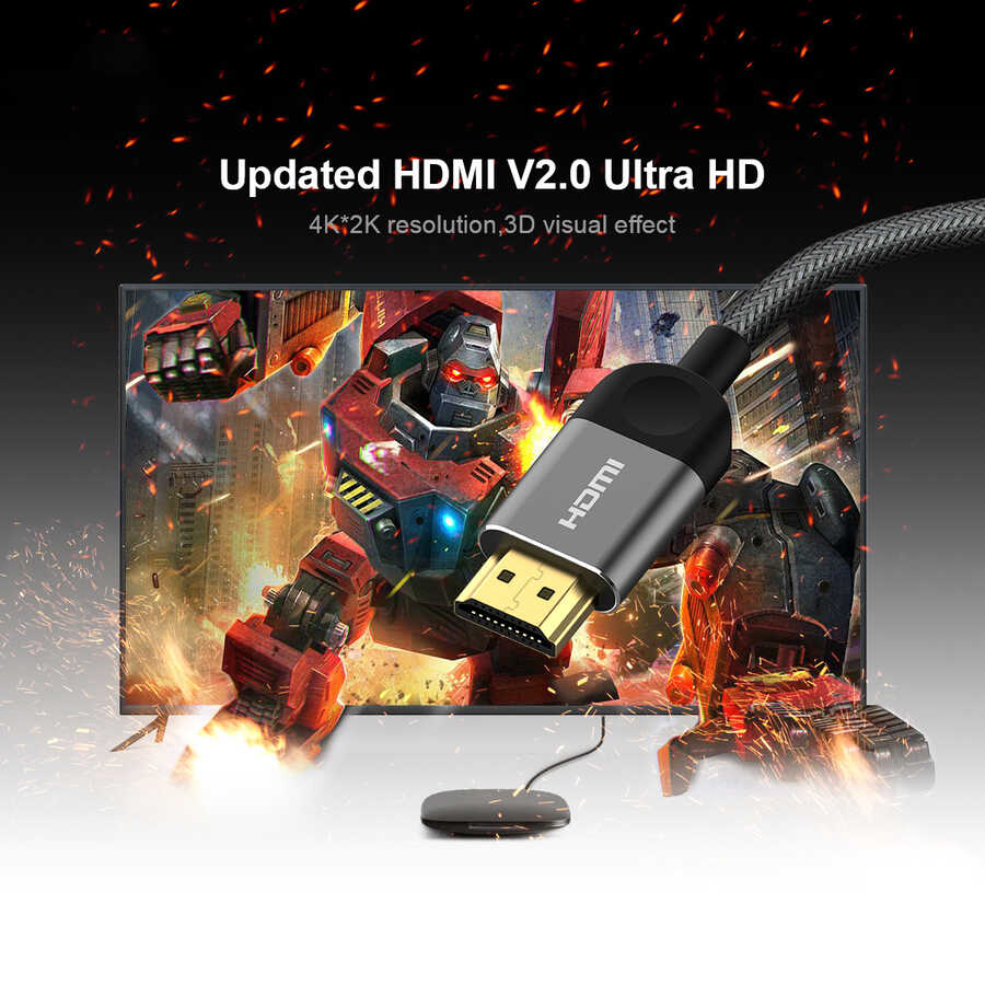 Qgeem QG-AV14 HDMI Kablo 3M Siyah