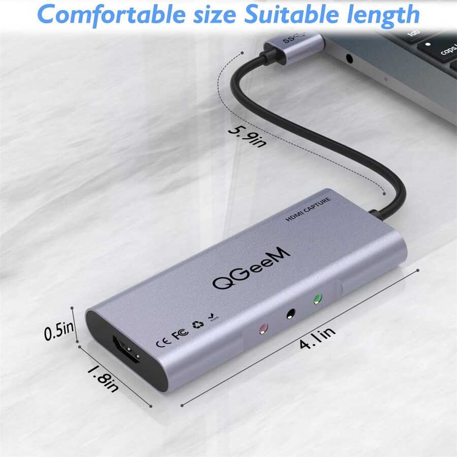 Qgeem QG-CA01 HDMI Hub Siyah