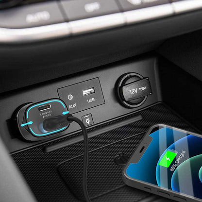 Qgeem QG-CHAP03 Usb - PD 52.5W Araç Şarj Aleti Siyah