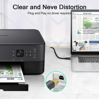 Qgeem QG-CVQ23 Usb Type-A To Usb Type-B Kablo 1.83M Siyah