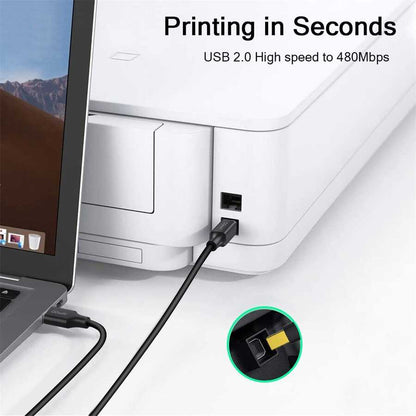 Qgeem QG-CVQ23 Usb Type-A To Usb Type-B Kablo 4.57M Siyah