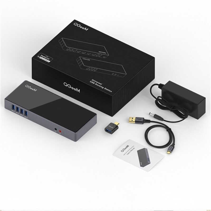 Qgeem QG-D6901 Type-C Usb Hub Siyah