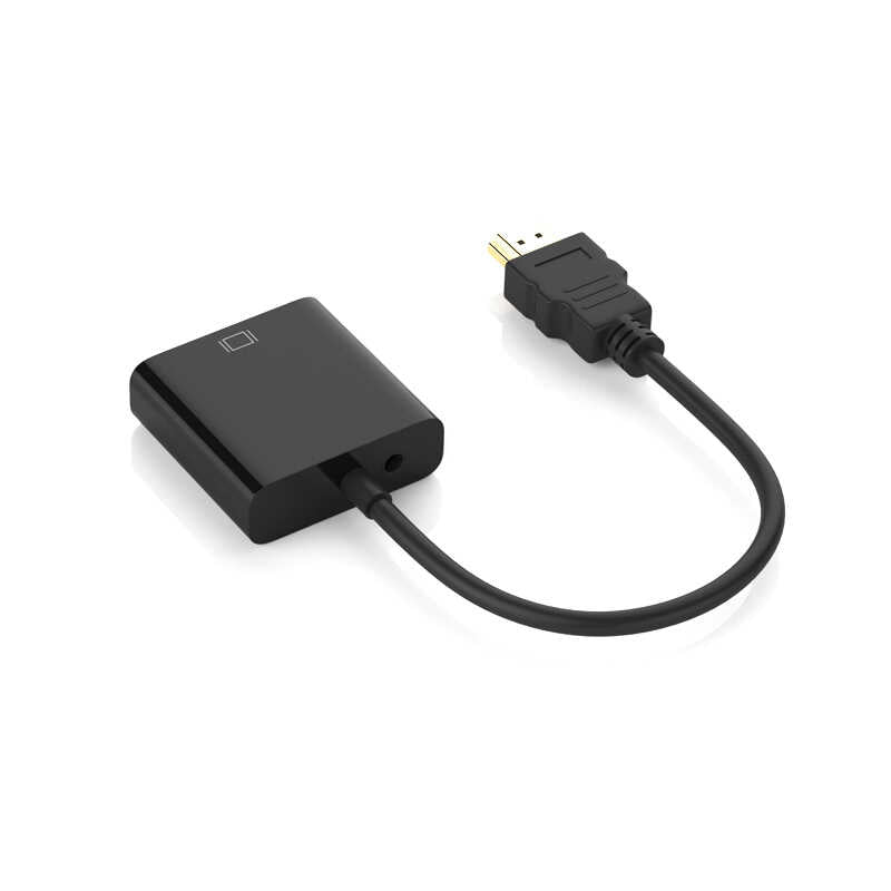 Qgeem QG-HD08 HDMI To VGA Dönüştürücü Siyah