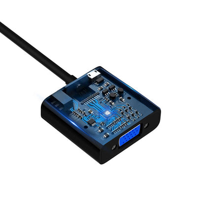 Qgeem QG-HD08 HDMI To VGA Dönüştürücü Siyah