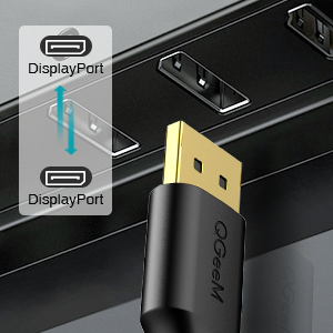 Qgeem QG-HD16 Display Port Kablo 0.91M Siyah