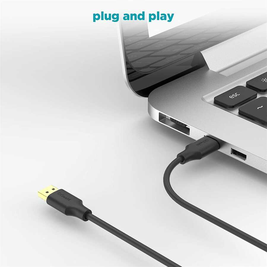 Qgeem QG-HD16 Display Port Kablo 0.91M Siyah