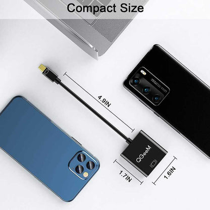 Qgeem QG-HD17 Mini Display Port To VGA Dönüştürücü Siyah