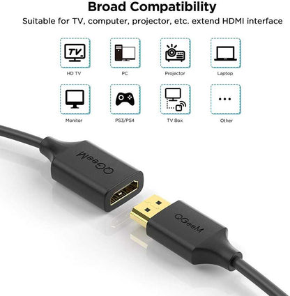 Qgeem QG-HD19 HDMI Kablo 0.91M Siyah