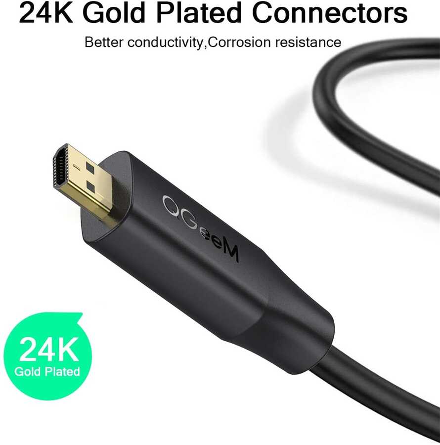 Qgeem QG-HD21 Micro HDMI Kablo Siyah