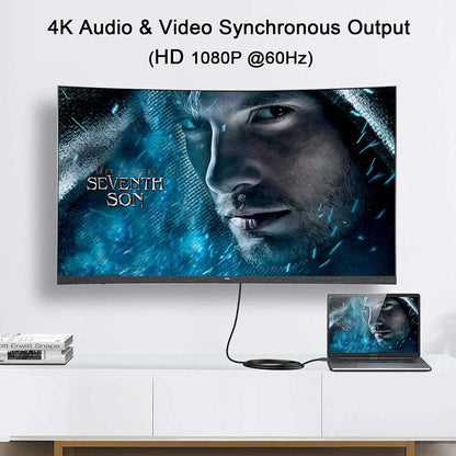 Qgeem QG-HD22 Display Port To HDMI Kablo Siyah