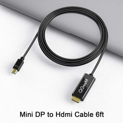 Qgeem QG-HD23 Mini Display Port To HDMI Kablo Siyah