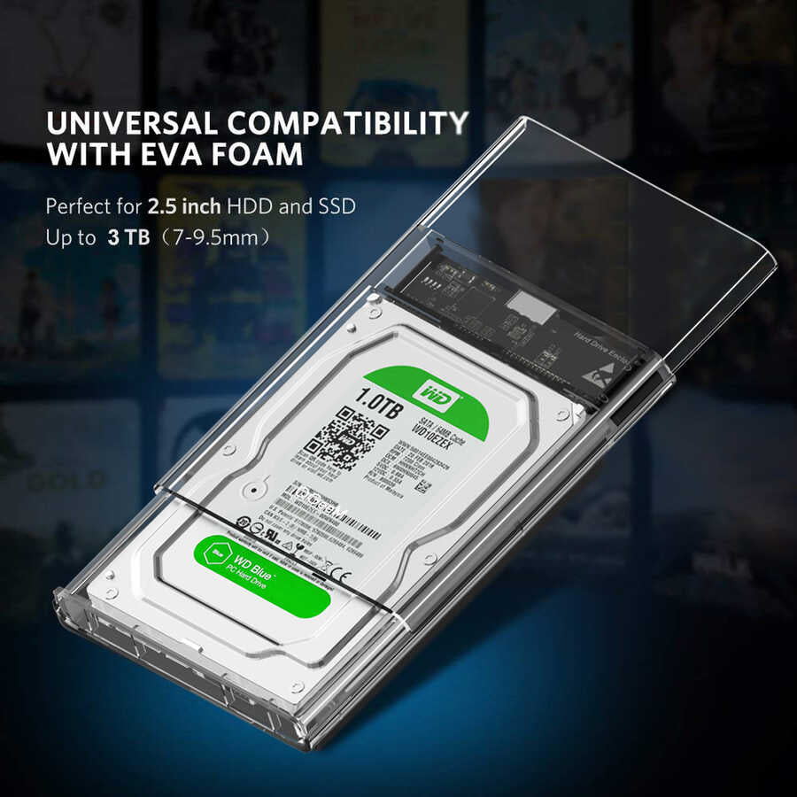 Qgeem QG-ST04 Sata Harddisk Veri Aktarım Kutusu Siyah