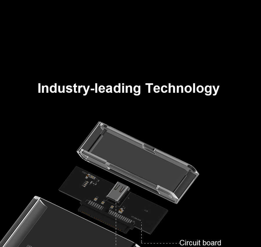 Qgeem QG-ST05 2.5 inç Sata Harddisk Veri Aktarım Kutusu Siyah
