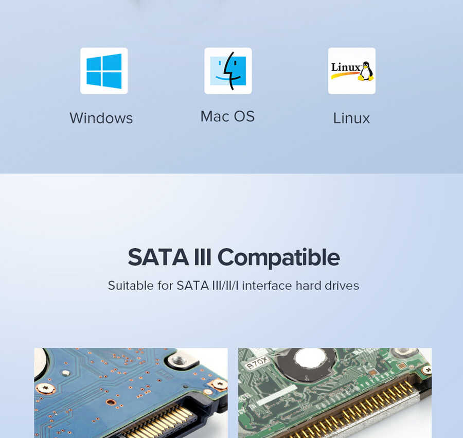 Qgeem QG-ST05 2.5 inç Sata Harddisk Veri Aktarım Kutusu Siyah