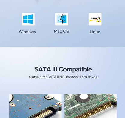 Qgeem QG-ST05 2.5 inç Sata Harddisk Veri Aktarım Kutusu Siyah