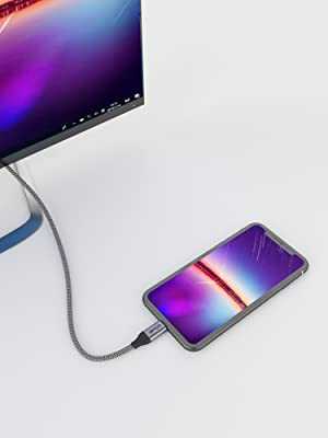 Qgeem QG-UA09 Type-C To HDMI Kablo 3M Siyah