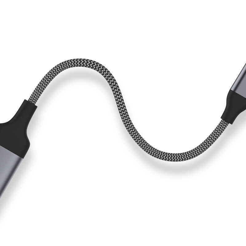 Qgeem QG-UA09 Type-C To HDMI Kablo Siyah