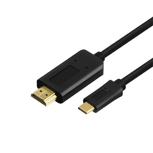 Qgeem QG-UA11 Type-C To HDMI Kablo 3M Siyah