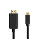 Qgeem QG-UA11 Type-C To HDMI Kablo 3M Siyah