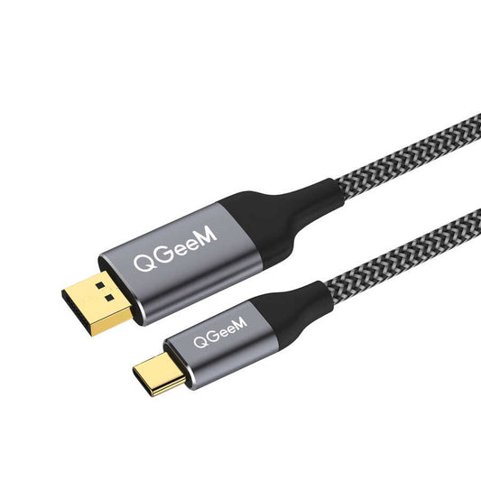Qgeem QG-UA13 Type-C To Display Port Kablo 3M Siyah