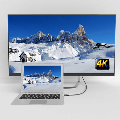 Qgeem QG-UA13 Type-C To Display Port Kablo 3M Siyah