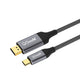 Qgeem QG-UA13 Type-C To Display Port Kablo Siyah