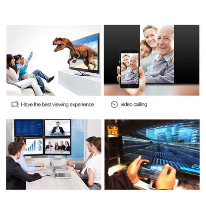 Qgeem QG-UA18 Type-C To DVI Kablo 1.8M Siyah