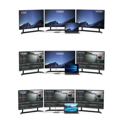 Qgeem QG-UH09 9 in 1 Usb Hub Gri