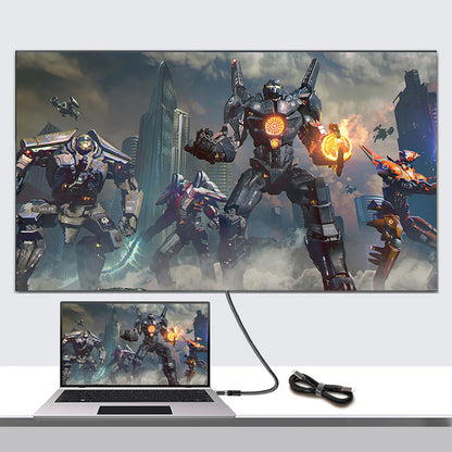 Qgeem QG01 Type-C to Type-C USB4 PD Data Kablosu 240W 40Gbps 8K@60Hz 1 Metre Siyah