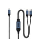 Qgeem Type-C to Type-C 2in1 Data Kablosu 140W 480Mbps 1.2M
