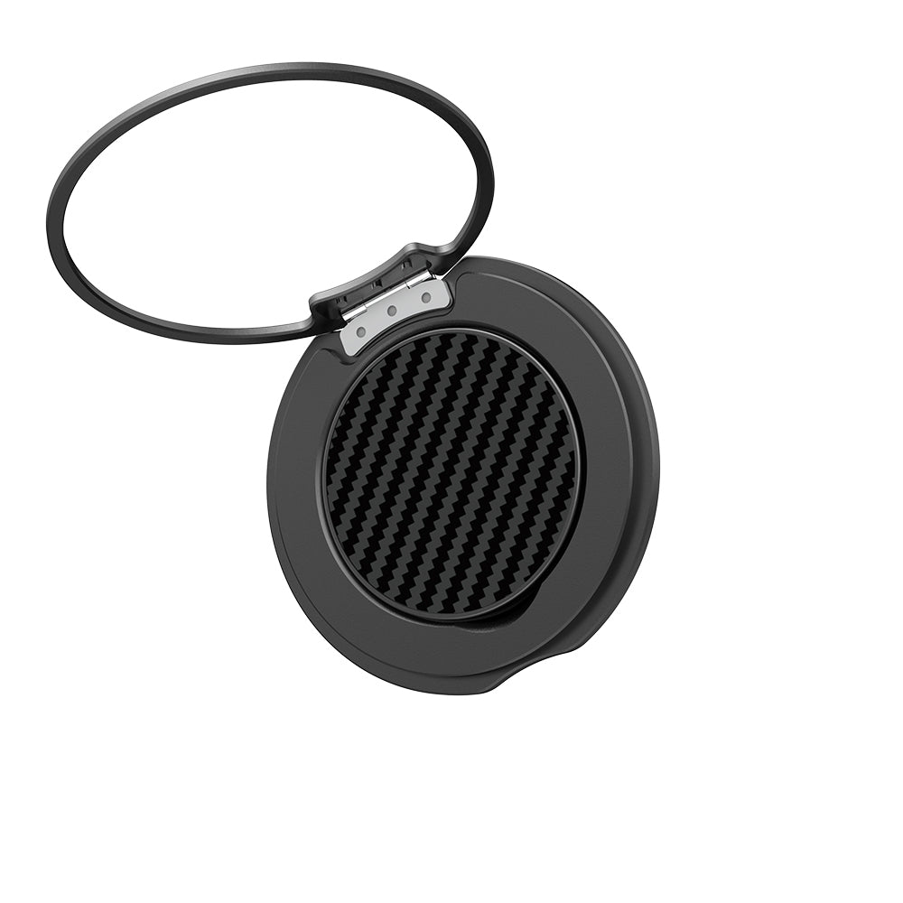 Raptic Defeme FreeFlow 360 Derece Dönebilen Karbon Fiber Tasarımlı Parmak Ring Stand Kırmızı