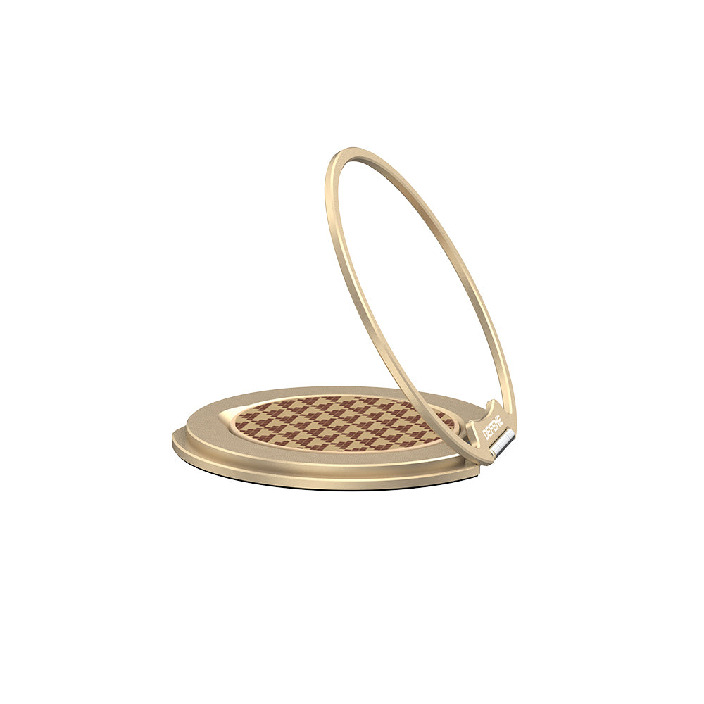 Raptic Defeme FreeFlow 360 Derece Dönebilen Karbon Fiber Tasarımlı Parmak Ring Stand Siyah-Gri